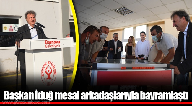 Başkan İduğ mesai arkadaşlarıyla bayramlaştı