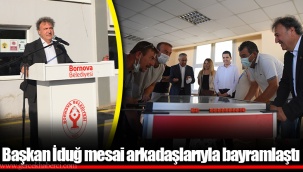 Başkan İduğ mesai arkadaşlarıyla bayramlaştı