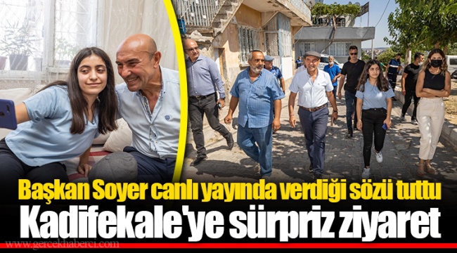 Başkan Soyer canlı yayında verdiği sözü tuttu