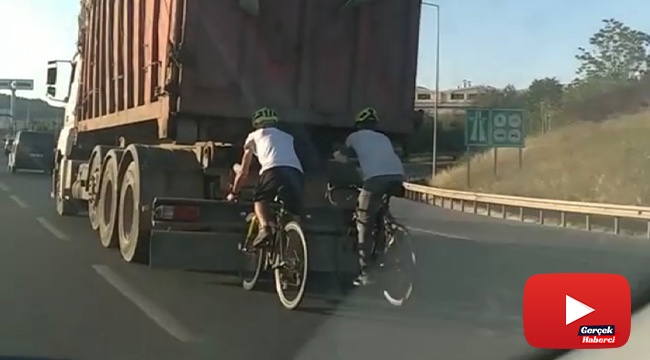 Bisikletli gençlerin ölüme yolculuğu