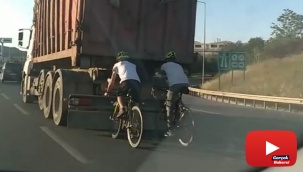 Bisikletli gençlerin ölüme yolculuğu