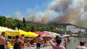 Bodrum'da yangın büyüdü, anonslar yapılıyor