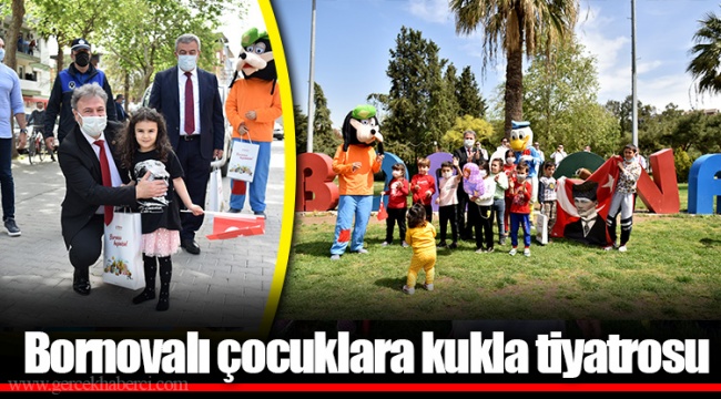 Bornovalı çocuklara kukla tiyatrosu