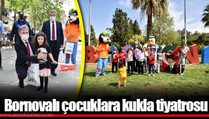 Bornovalı çocuklara kukla tiyatrosu