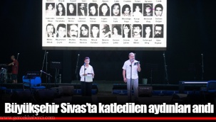 Büyükşehir Sivas’ta katledilen aydınları andı