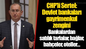 CHP’li Sertel: Halk fakirleşiyor, bankalar zenginleşiyor