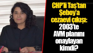 CHP’li Taş’tan Şeboy’a cezaevi çıkışı: 2003’te AVM planını onaylayan kimdi?