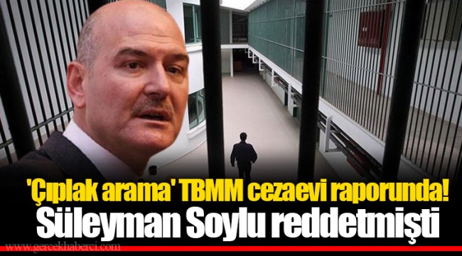 'Çıplak arama' TBMM cezaevi raporunda! Süleyman Soylu reddetmişti