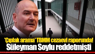 'Çıplak arama' TBMM cezaevi raporunda! Süleyman Soylu reddetmişti