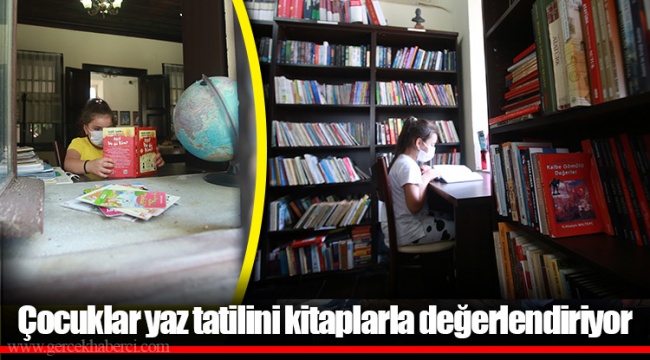 Çocuklar yaz tatilini kitaplarla değerlendiriyor