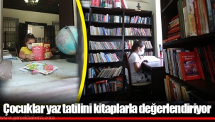Çocuklar yaz tatilini kitaplarla değerlendiriyor