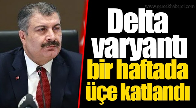 Delta varyantı bir haftada üçe katlandı