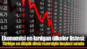 Ekonomisi en kırılgan ülkeler listesi: Türkiye en düşük döviz rezerviyle beşinci sırada