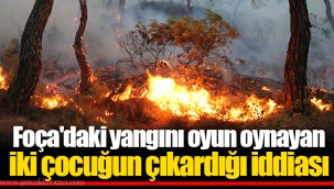Foça'daki yangını oyun oynayan iki çocuğun çıkardığı iddiası