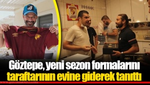 Göztepe, yeni sezon formalarını taraftarının evine giderek tanıttı