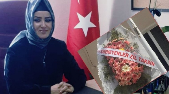 İlçe Sağlık Müdürlüğü'ne atandı, "Çekemeyenler zil taksın" yazılı çelenk geldi!
