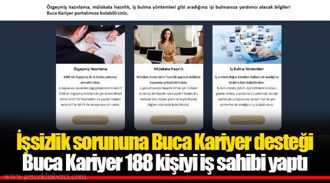 İşsizlik sorununa Buca Kariyer desteği