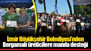 İzmir Büyükşehir Belediyesi’nden Bergamalı üreticilere manda desteği