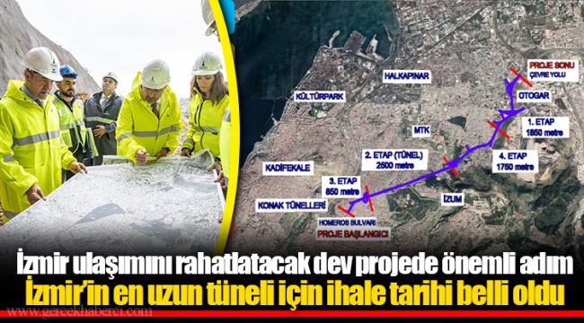 İzmir’in en uzun tüneli için ihale tarihi belli oldu