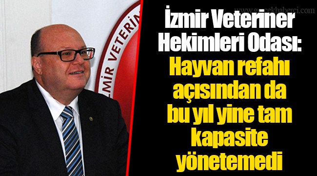 İzmir Veteriner Hekimleri Odası:  Hayvan refahı açısından da bu yıl yine tam kapasite yönetemedi