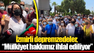 İzmirli depremzedeler,