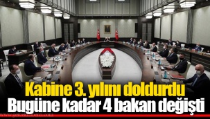 Kabine 3. yılını doldurdu. Bugüne kadar 4 bakan değişti