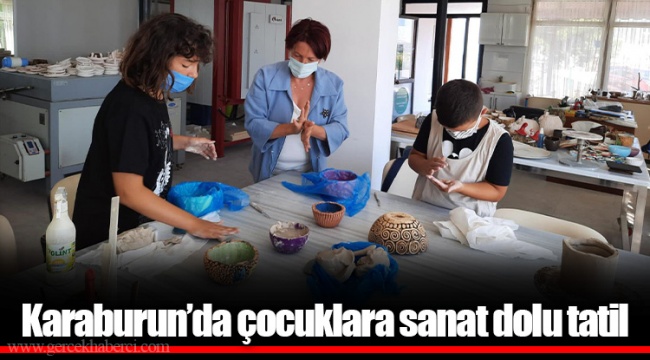 Karaburun’da çocuklara sanat dolu tatil