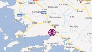 Muğla'da 3.5 büyüklüğünde deprem!
