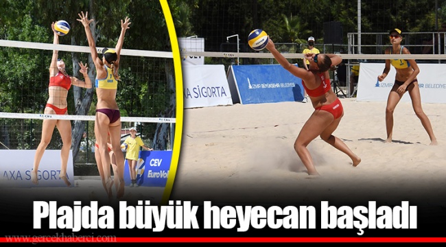 Plajda büyük heyecan başladı