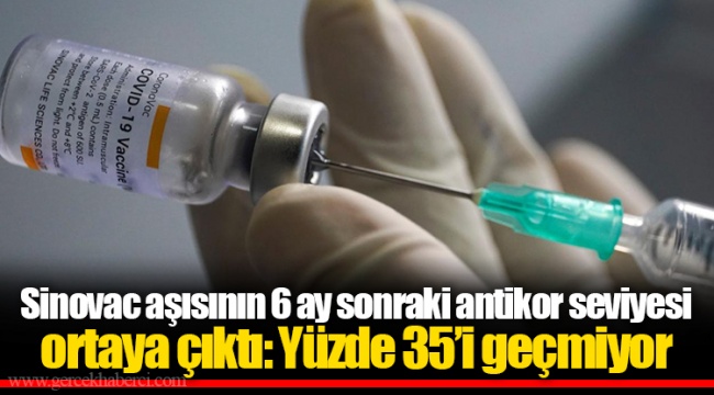 Sinovac aşısının 6 ay sonraki antikor seviyesi ortaya çıktı: Yüzde 35’i geçmiyor
