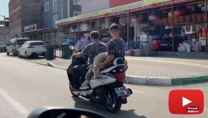 Sıra dışı hayvan taşıma tekniği kameralara böyle yansıdı