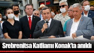 Srebrenitsa Katliamı Konak’ta anıldı