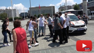 Taksim Meydanı’nda olaylı asansör kavgası