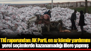 TKİ raporundan: AK Parti, en az kömür yardımını yerel seçimlerde kazanamadığı illere yapmış