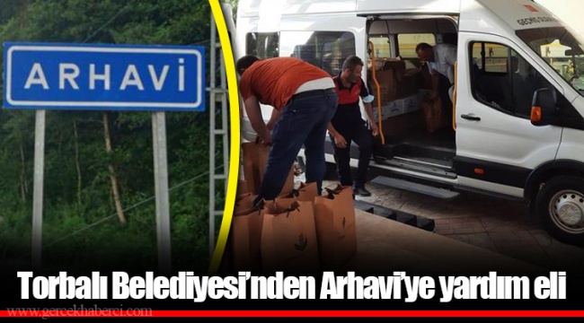 Torbalı Belediyesi’nden Arhavi’ye yardım eli