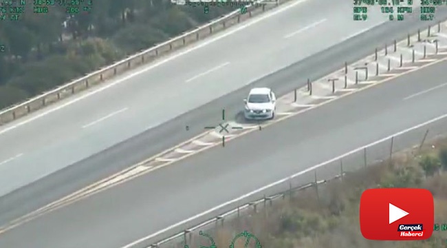 Trafik magandaları helikopterli takiple yakalandı