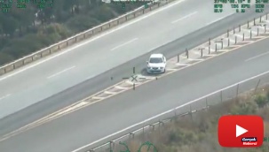 Trafik magandaları helikopterli takiple yakalandı