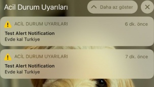 Türkiye'deki iPhone kullanıcıları acil durum bildirimi aldı