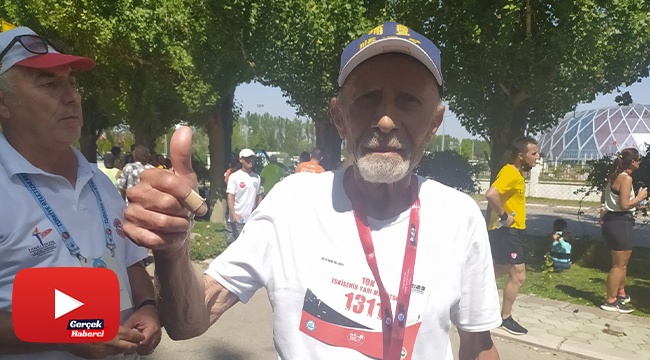 82’lik maratoncu gençlere taş çıkardı