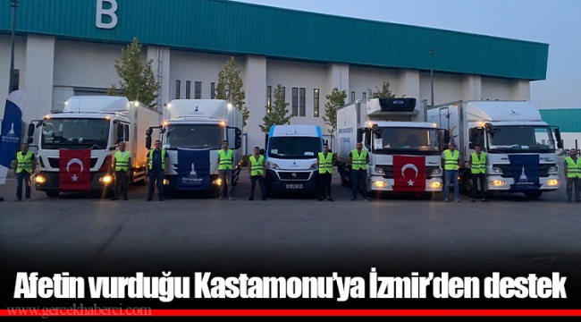 Afetin vurduğu Kastamonu’ya İzmir’den destek