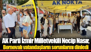 AK Parti İzmir Milletvekili Necip Nasır, Bornovalı vatandaşların sorunlarını dinledi.