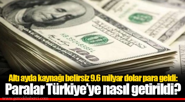Altı ayda kaynağı belirsiz 9.6 milyar dolar para geldi: Paralar Türkiye’ye nasıl getirildi?