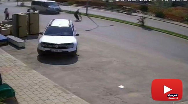 Anne ile kızı ölümden saniyelerle kurtuldu