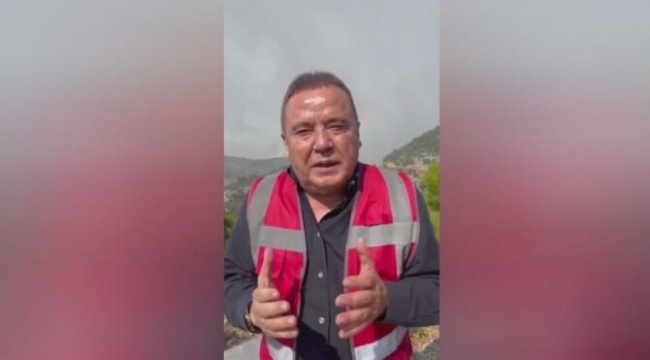 Antalya Büyükşehir Belediye Başkanı Böcek: Ne olur buraya uçak gönderin, helikopter gönderin. Yanıyor insanlar