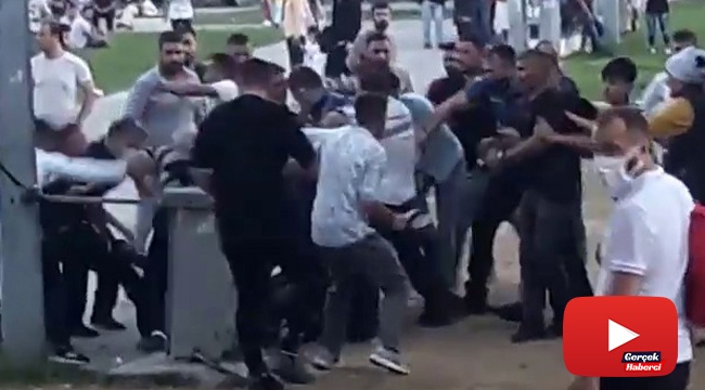 Avcılar sahilde "laf atma" kavgası