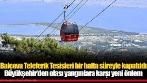 Balçova Teleferik Tesisleri bir hafta süreyle kapatıldı