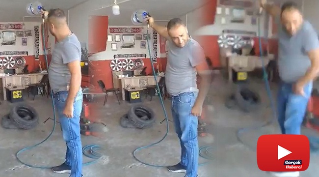 Basınçlı hava bastığı pet şişe deneyi az daha gözünden ediyordu