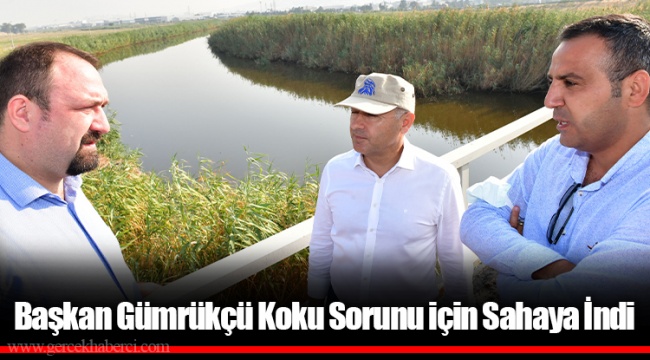 Başkan Gümrükçü Koku Sorunu için Sahaya İndi