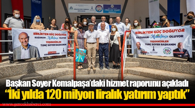 Başkan Soyer Kemalpaşa’daki hizmet raporunu açıkladı