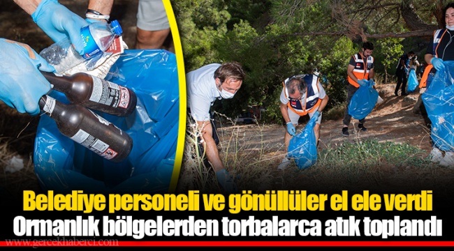 Belediye personeli ve gönüllüler el ele verdi